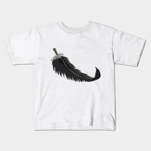 Minimal Feather Design Kids T-Shirt